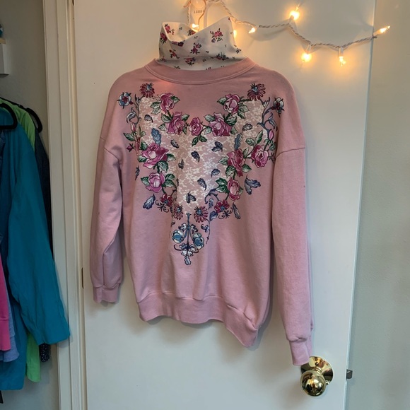 80s/90s Turtle Neck Sweatshirt. Vintage/Retro - Picture 1 of 6